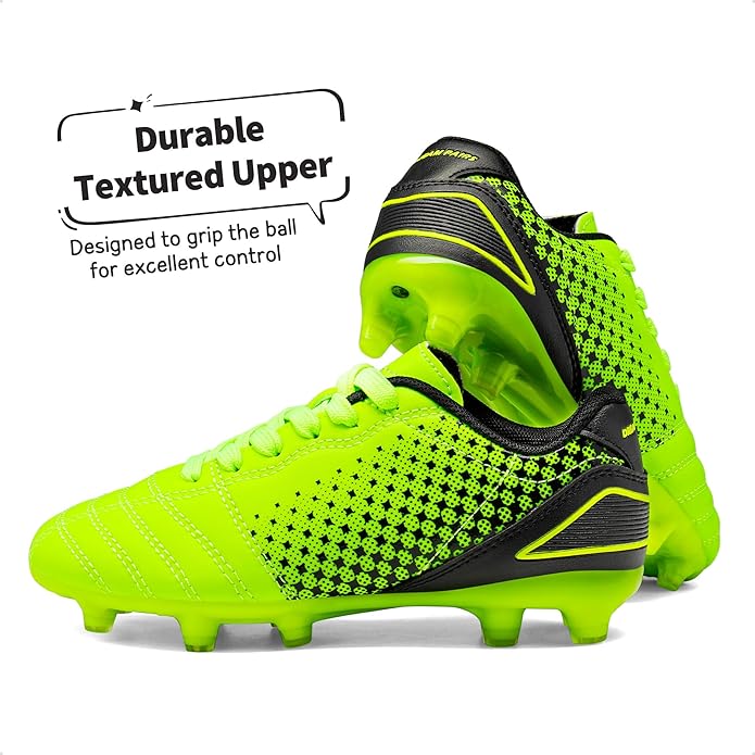 DREAM PAIRS Boys Girls Outdoor Sport Football Shoes Soccer Cleats for Little/Big Kid