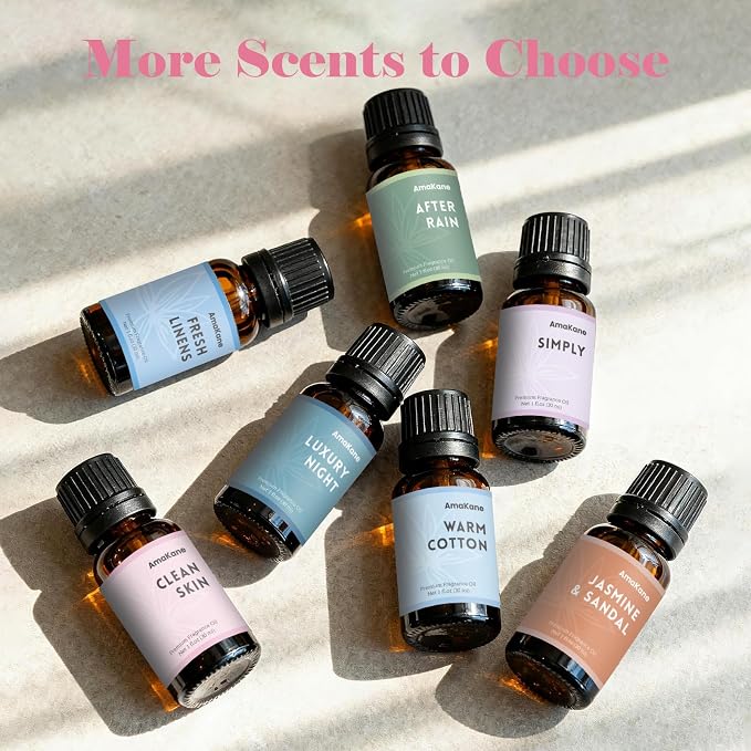 AmaKane Jasmine Essential Oil for Diffusers for Home, Floral Fragrance Oil for Candle Making, Premium Jasmine Aromatherapy Oil, DIY Soap Making Scents, 30ml