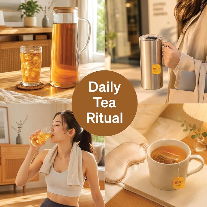 Damtuh Korean Burdock Root Tea – Herbal Wellness & Soothing Drink, Caffeine-Free – 100 Tea Bags (1.5g each)