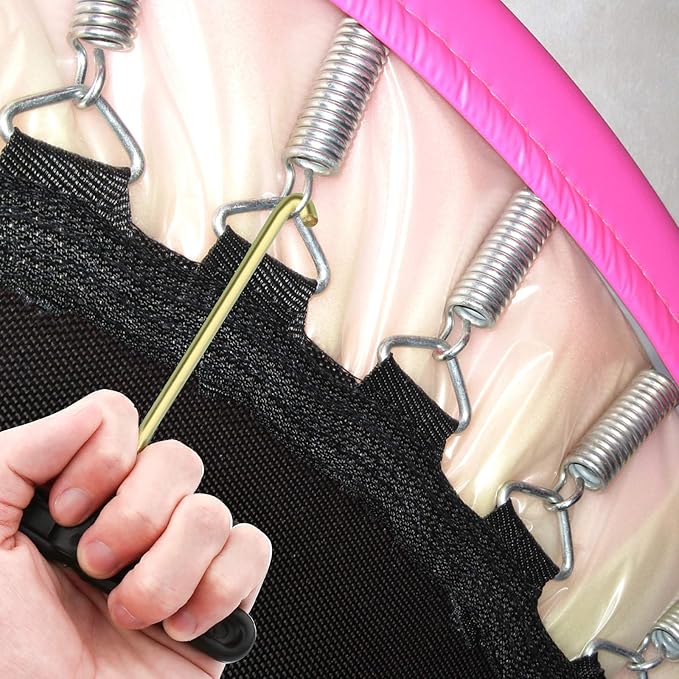 Marvelity 3 Pcs Trampoline Spring Pull Tool Kit, Trampoline Parts T-Hook Puller, Trampoline Accessories Spring Pull T-Shape Hook