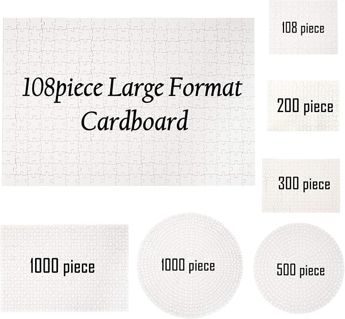 Custom Puzzle from Photo Custom Jigsaw Puzzle Unique Birthday Present Suitable for Children Family and Friends Personalized Puzzle-Multi Size (108piece-Large Format-Cardboard)