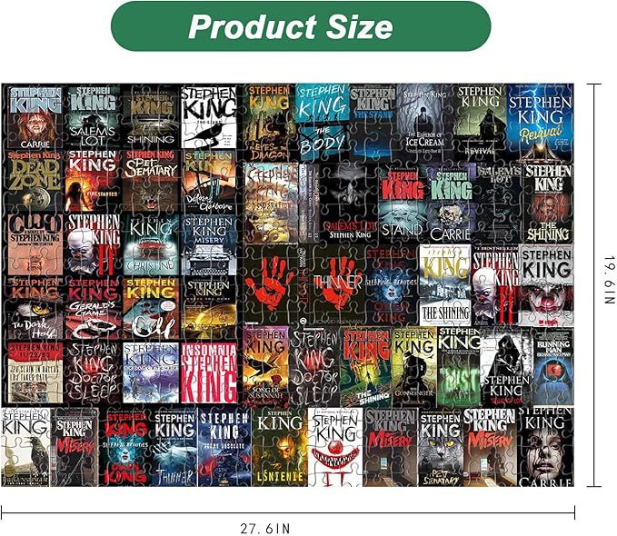 Jigsaw Puzzles for Adults 1000 Piece High Challenging DIY Large Puzzle Educational Toy Funny Family Games Unique Home Decor (Horror Novel)