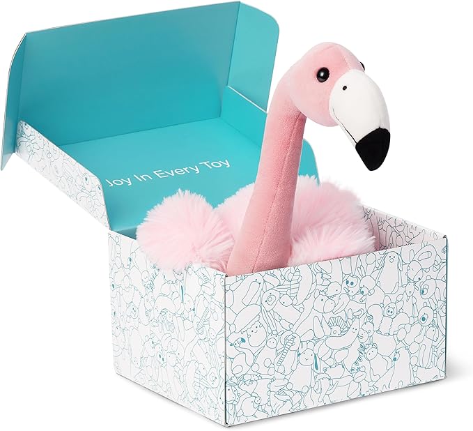 IKASA Flamingo Stuffed Animals Plush Toys,17.5 inches Soft and Cuddly Hugging Throw Pillow Toy, Gift for Kids Girls Boys