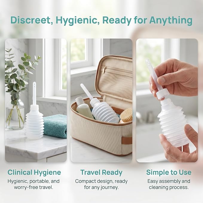 Artibetter Vaginal Douche Anal Cleaner: 20Pcs Disposable Douches Cleaner for Women Men , 6.7 Ounce Douche Enema Cleaner Feminine Care Shower Enema
