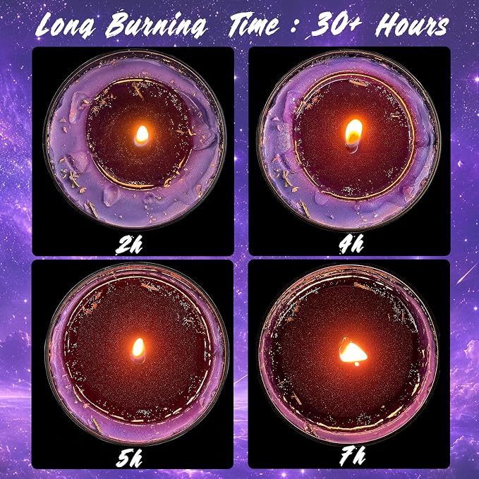 Manifestation Healing Chakra Candles, Energy Balance & Emotional Support Spiritual Candle for Law of Attraction Ritual, Empowering Women Gifts, Birthday & Graduation Present๏ผTrust The Universe