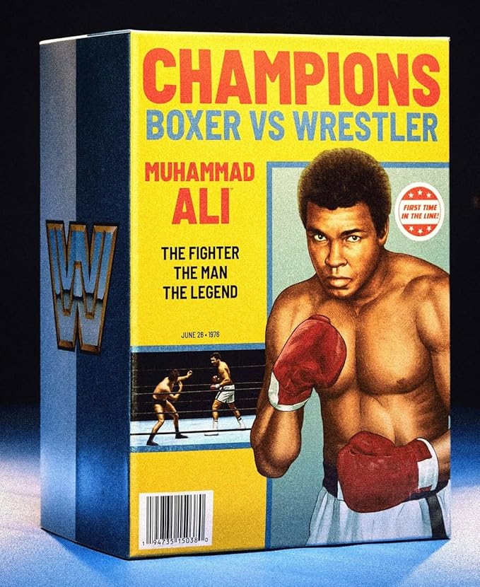 WWE Ultimate Edition SDCC 2023 Exclusive Muhammad Ali Action Figure Set