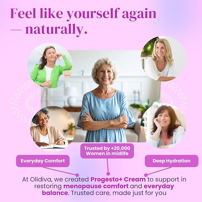 Progesto+ Cream | Bioidentical Hormone Support & Synthetic Progesterone Free | For PMS & Menopausal Comfort 100g / 3.4 oz (3 Month Supply)