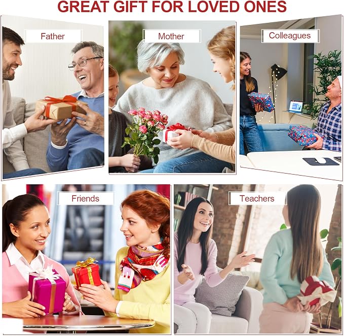 Christmas Candles - Scented Candle Gifts Set for Women, 2 Packs 2.5 oz Candles for Home Scented, Stress Relief Aromatherapy Candles for Women, Ideal Christmas Gift for Friends Mom Coworker Teacher