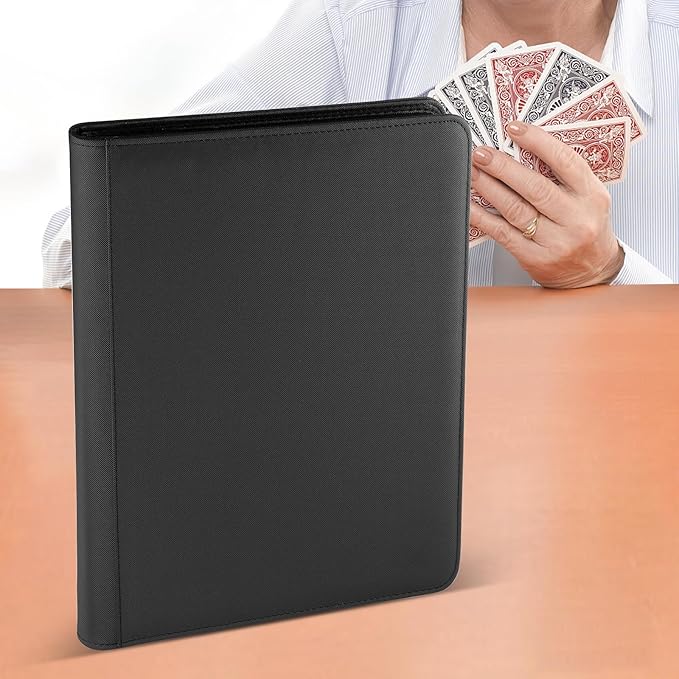 GERMUN Trading Card Binder 12 Pocket, 720 Pockets Card Binders, Card Collection Binder, Card Album Folder for MTG, TCG, Sports Cards, Game Cards (Black)