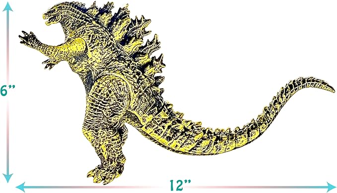TwCare Godzilla vs. Kong Toy Action Figure: King of The Monsters, Movie Series Movable Joints Soft Vinyl, Travel Bag