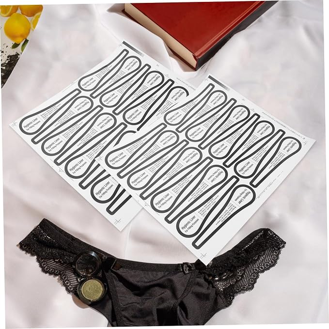 100pcs Swimwear Underpant Liner Panty Liner Protective Sticker Colorful Adhesive Decals for Lingerie