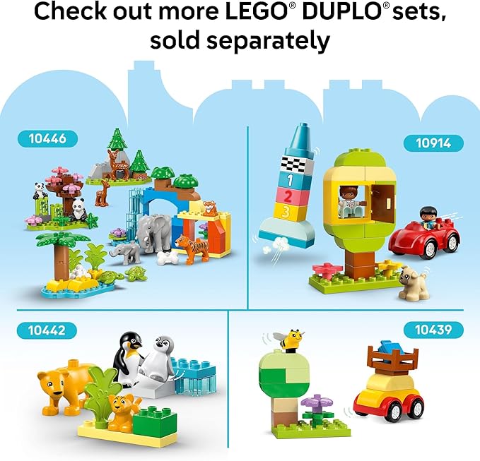 LEGO DUPLO Green Building Plate - 16x16 Stud Learning and Educational Building Toy for Toddlers, Preschool, Boys and Girls, Ages 1.5+ - Gift Ideas for Birthdays - 10460