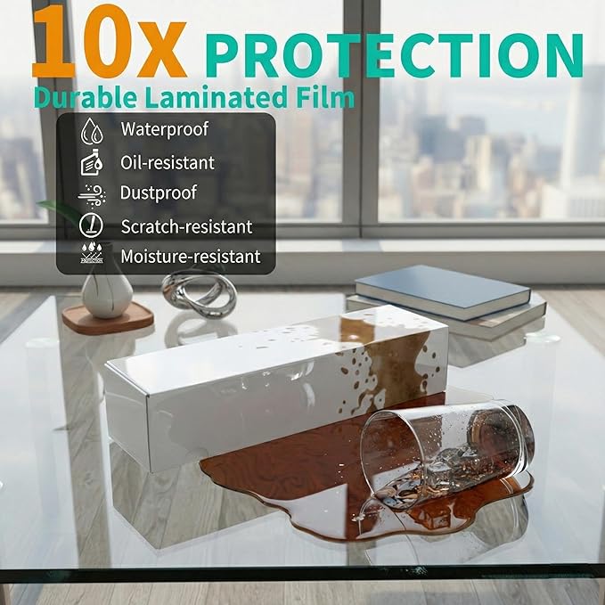 Laminated Trading Card Storage Box, 6-Pack Storage Card Box with 5-Compartment, Glossy White Cardboard Collector Box for TCG/Sports Cards Storage