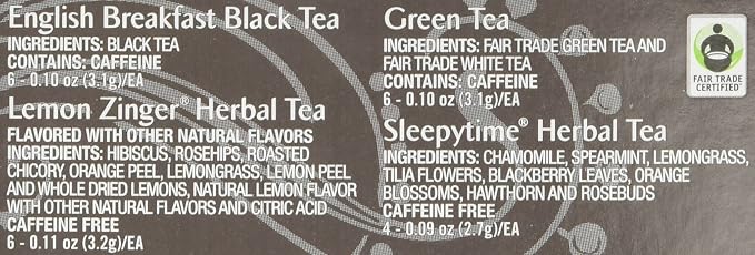 Celestial Seasonings Tea Sampler Keurig Single-Serve K-Cup Pods Variety Pack, 22 Count