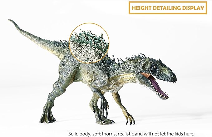 Large Realistic Tyrannosaurus Rex Toy, 15.7 inch T-REX Dinosaur Colletion, Kids' Play Dinosaur & Prehistoric Creature Figures with Moveable Jaw, Red, Ages 8+