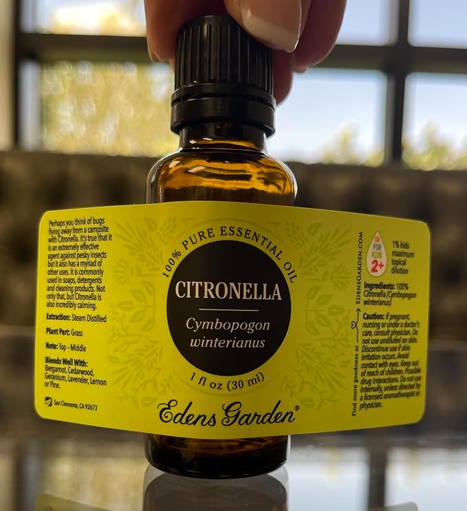 Edens Garden Citronella Essential Oil- 100% Pure Premium Grade, Undiluted, Natural, Therapeutic, Aromatherapy, The Best for Diffuser, Skin, Candle, Kid Safe 30 ml (1 fl oz)