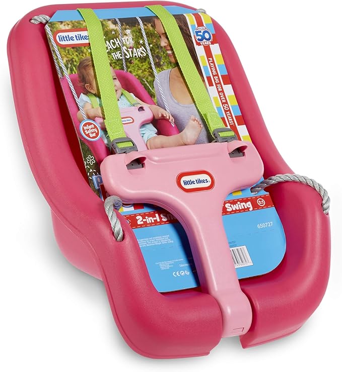 Little Tikes 2-in-1 Snug 'n Secure Swing Magenta