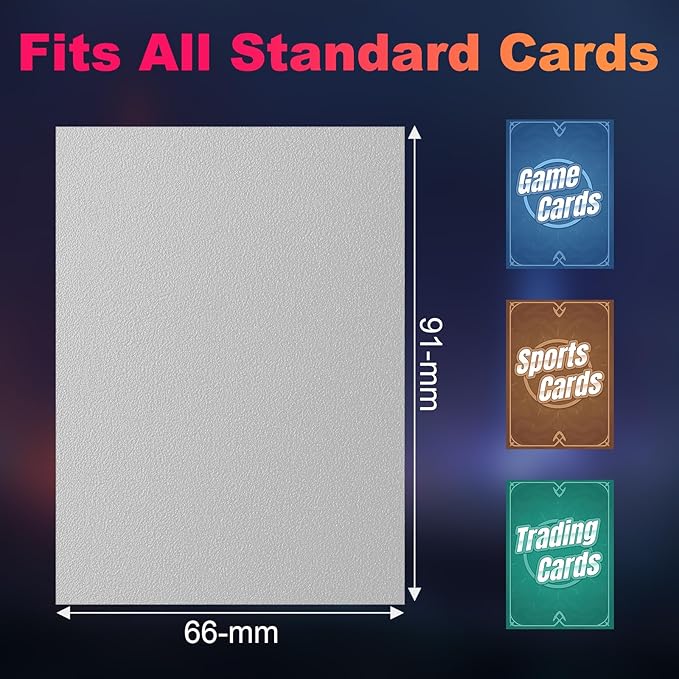 600 Pack MTG Card Sleeves, Matte Dual Card Sleeves with Opaque Back & Smooth Shuffle, Tear Resistant Card Protectors for MTG, TCG and Game Cards (6 Colors)