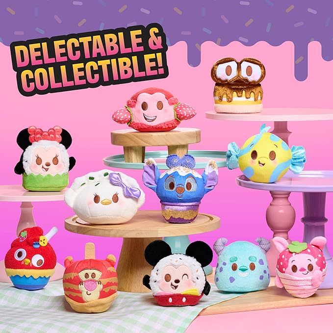 Just Play Disney Munchlings Single-Serve Scented Collectible Plush 2-Pack, 4.5-inch Stuffed Animal, Kids Toys for Ages 0