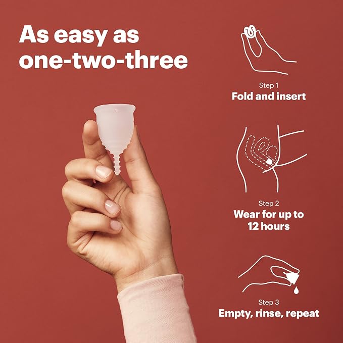 OrganiCup Menstrual Cup by AllMatters - Size A - Superior to Pads & Tampons - Voted Best Menstrual Cup by Reviewed - Made in Germany - Soft and Flexible
