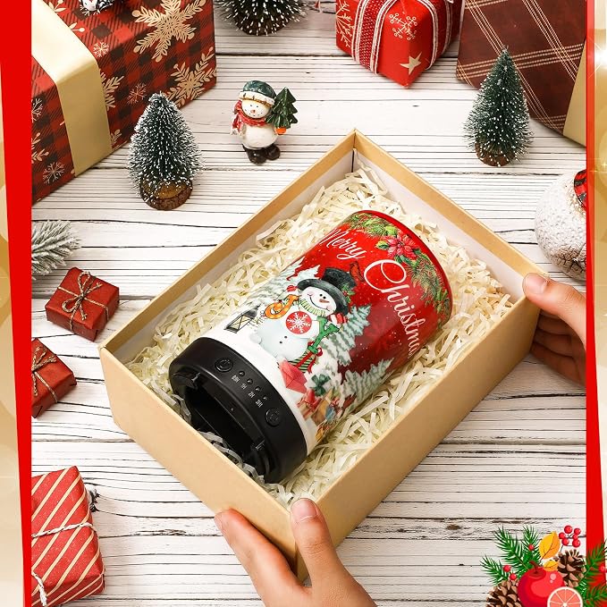 Glooglitter Snowman Diffuser Christmas Essential Oil Diffuser Gifts 120ml Holiday Present for Essential Oil Small Aromatherapy Humidifier Warmer for Home Office Decorations