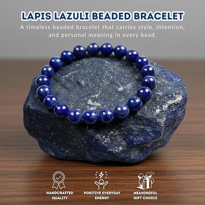 Cherry Tree Collection โ Handmade Crystal Bracelets with Black Obsidian, Tigerโs Eye and 6 Other Gemstones for Men & Women โ 8mm Beaded Bracelet for Healing, Protection & Positive EnergyโSizes S/M/L