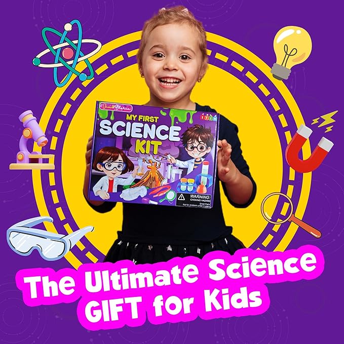 Jim&Gloria Science Kits for Kids Age 5-7 8-12 Year Old Birthday Gifts for Girls Boys, Learning & Educational Toys, Stem Toys, Chemistry Set, Science Experiments for Kids Volcano Projects