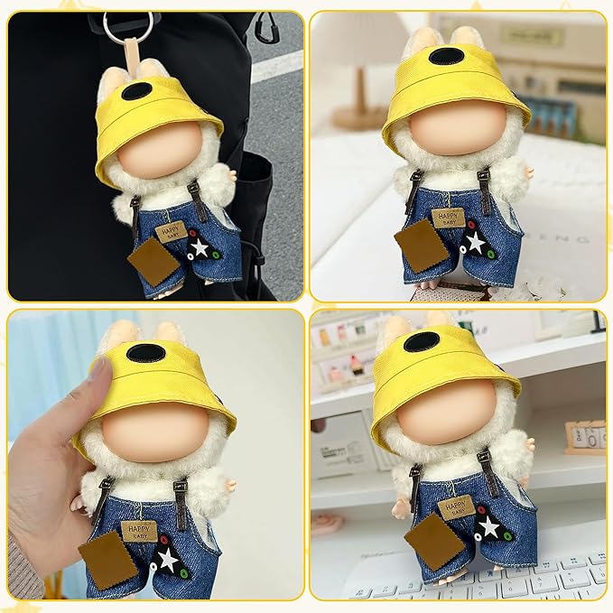 Clothes Fit for 27CM Doll, Fashion Doll Clothes Outfit Set Cute Theme Designer Toys Dress Accessories for Collector Fans Display (Star Yellow Hat)