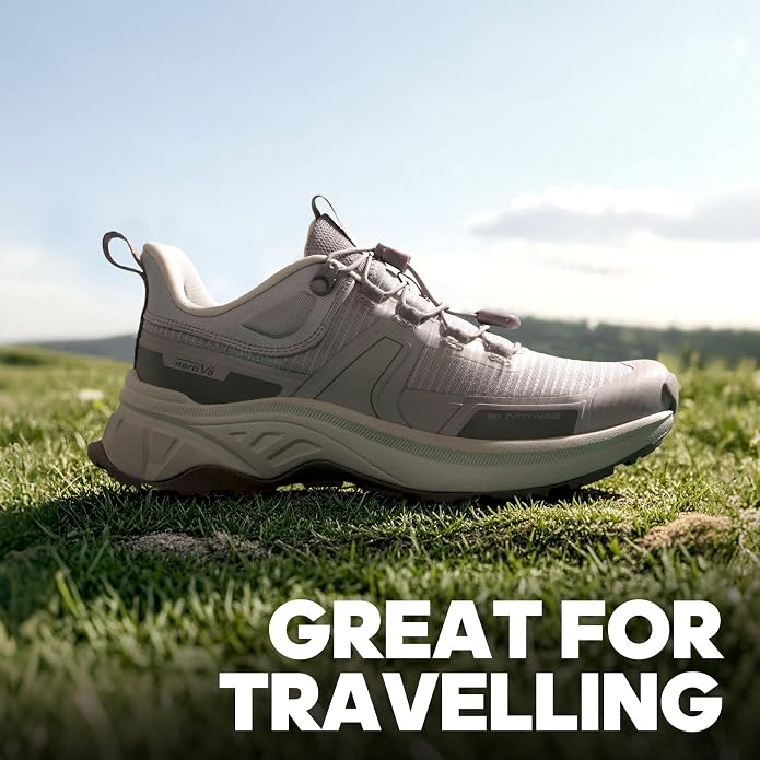 NORTIV 8 Women's Lightweight Hiking Shoes Quick Lace | Outdoor Fashion Sneakers For Hiking Walking Travel And Daily Wear With Quick Lace Design Lightweight Comfort Gladiator