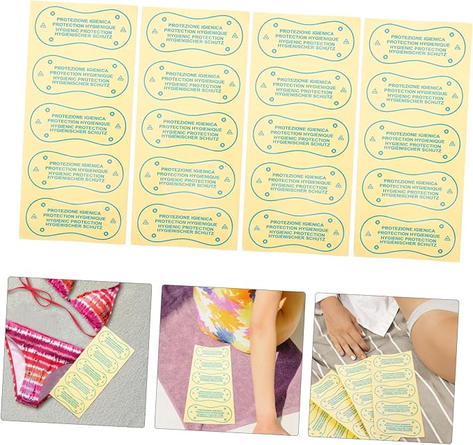 100pcs Panty Liners for Women Adhesive Swimwear Stickers Leakproof Underwear Inserts Comfortable Fit for Swimsuits and Soft and Breathable Design