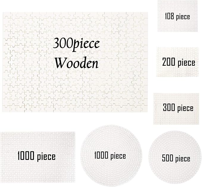 Custom Puzzle from Photo Custom Jigsaw Puzzle Unique Birthday Present Suitable for Children Family and Friends Personalized Puzzle-Multi Size (300piece-Wooden)