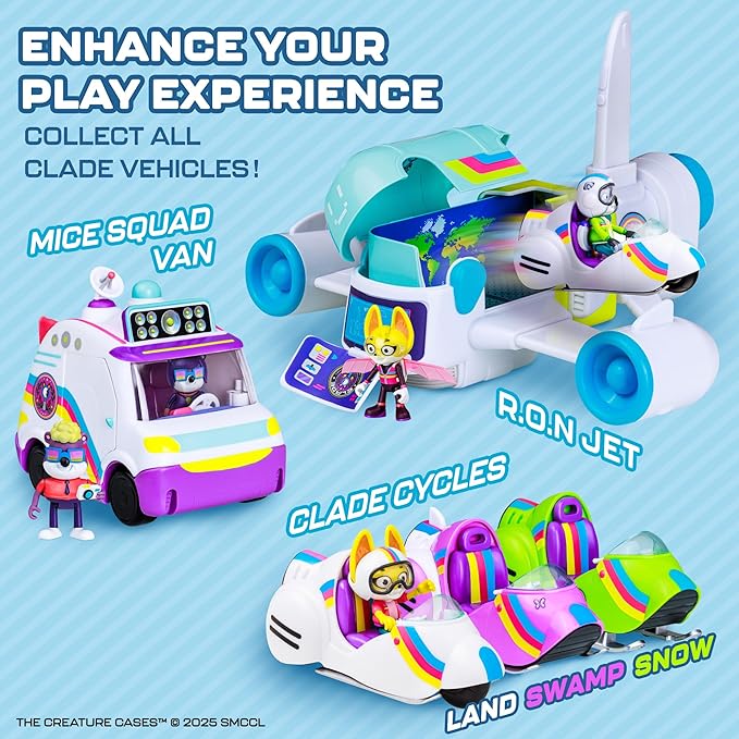 P.M.I. The Creature Cases R.O.N. Jet Playset – Action-Packed Airborne Command Center with Moving Parts, Detailed Design, and Space for Figures by PMI Toys