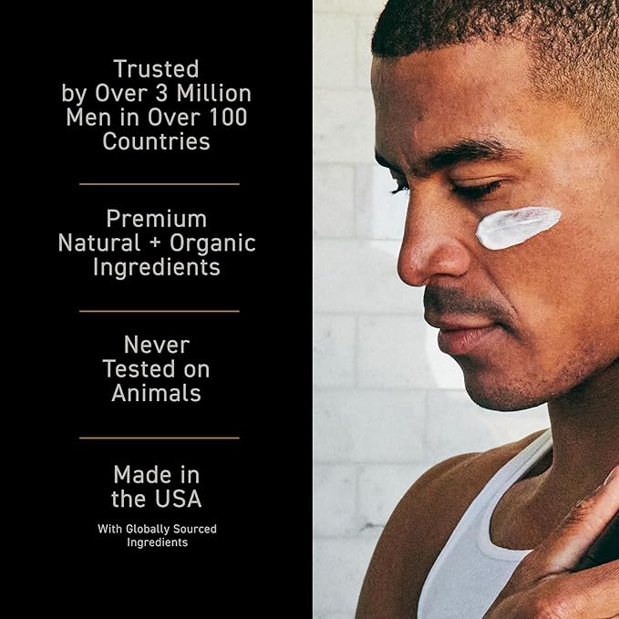 Brickell Men's Restoring Under Eye Cream for Men, Natural and Organic Anti Aging Eye Balm To Reduce Puffiness, Wrinkles, Dark Circles, Crows Feet and Under Eye Bags, 0.5 Ounce, Unscented