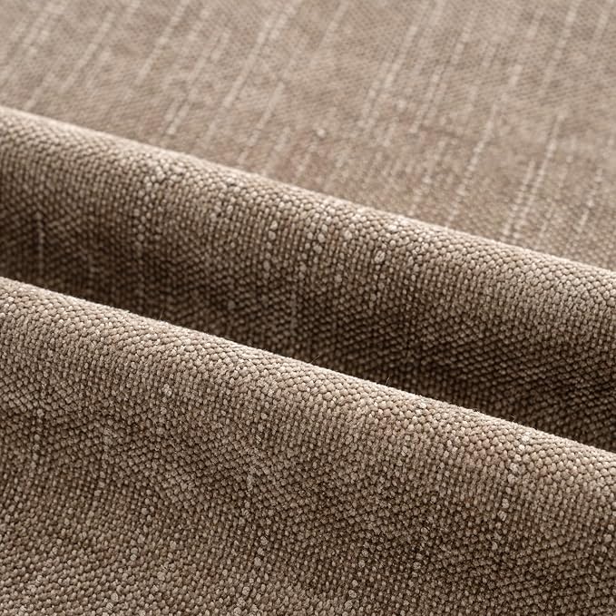 MIULEE 26x26 Inch Euro Textured Chenille Throw Pillow Covers Taupe Grey | Pack of 2 Decorative Soft Throw Pillows,Solid Textured Cushion Covers,Modern Home Decor for Bed Couch Sofa Bedroom Livingroom