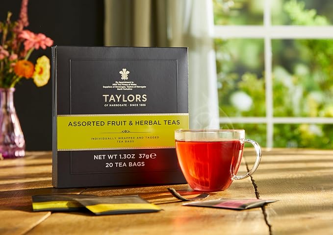 Taylors of Harrogate Assorted Fruit & Herbal Teas, 20 Count (Pack of 2)