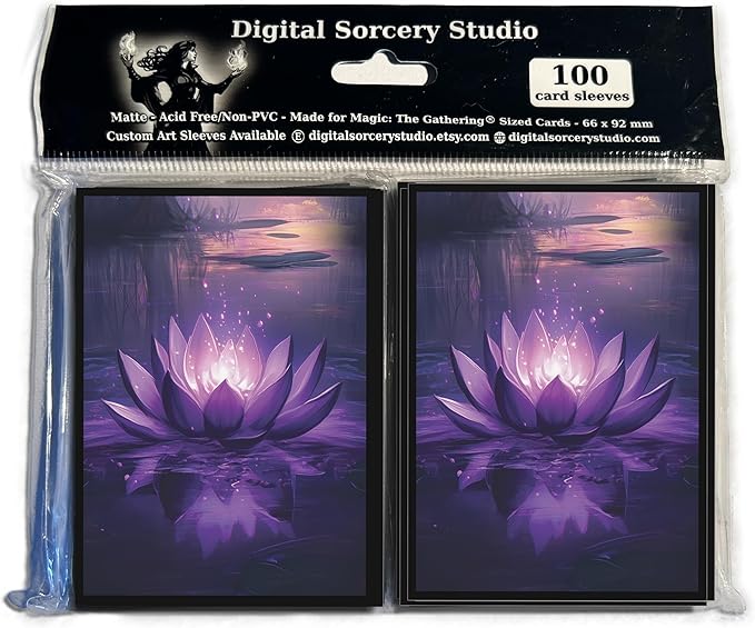 Card Sleeves – Perfect Fit for TCG, MTG, Giada Font of Hope & Angel Commander Decks - Premium Standard Card Sleeves for Magic The Gathering (Forbidden Lotus)