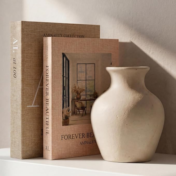 Decorative Books for Home Decor with Storage – Set of 2 Faux Linen Book Boxes with Aesthetic Covers – Enhance Your Coffee Table, Bookshelf Decor – Hidden Storage for Photos, Keepsakes, and Jewelry