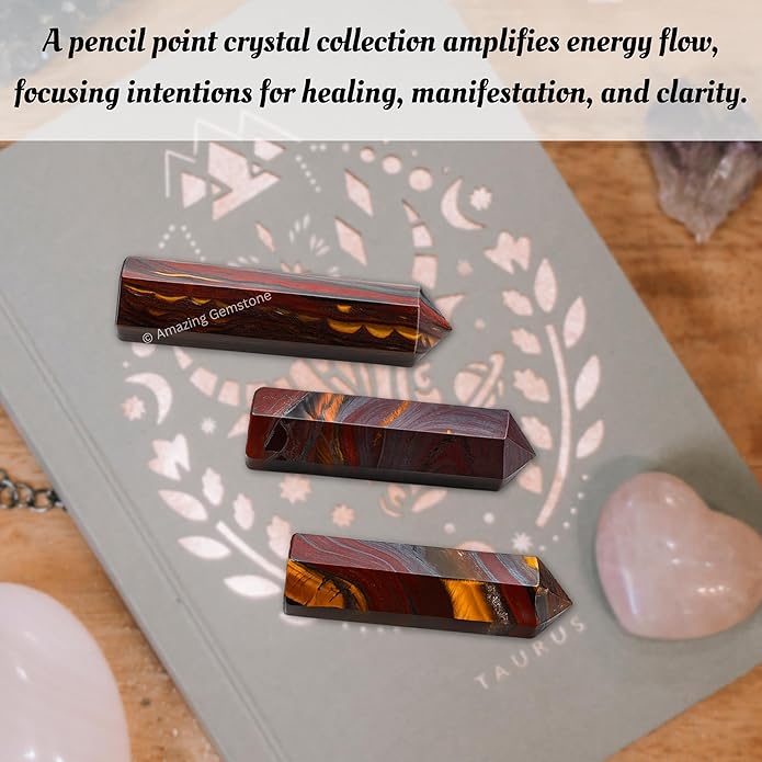 Amazing Gemstone Crystal Points Bulk Healing Crystals & Stones - Premium Single Terminated Healing Wand Point Bulk Crystals for Crafts, Crystal Grid, DIY Work