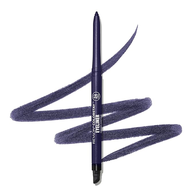 REVLON ColorStay Pencil Waterproof Eyeliner, Smudge-Proof, Eye Makeup with Built-In Sharpener, 209 Black Violet, 0.01 oz