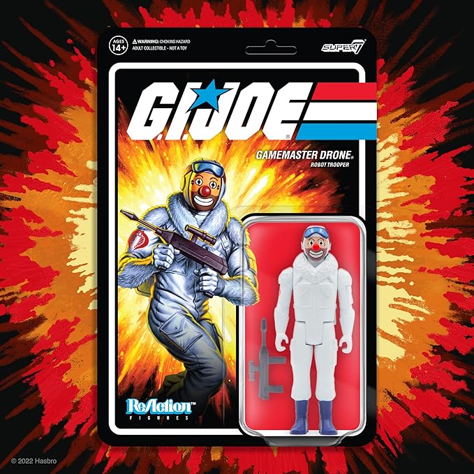 Super7 G.I. Joe Gamemaster Drone - 3.75" G.I. Joe Action Figure with Accessory Classic Cartoon Collectibles and Retro Toys