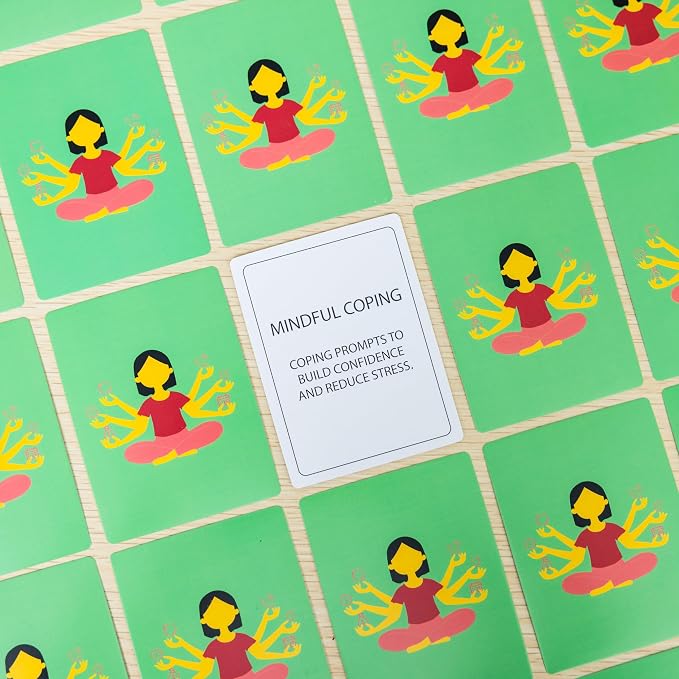 100 Mindful Coping Activity Cards โ Self-Care & Stress Management Prompts for All Ages | Portable Travel Deck for Mental Wellness, Focus & Stress Relief