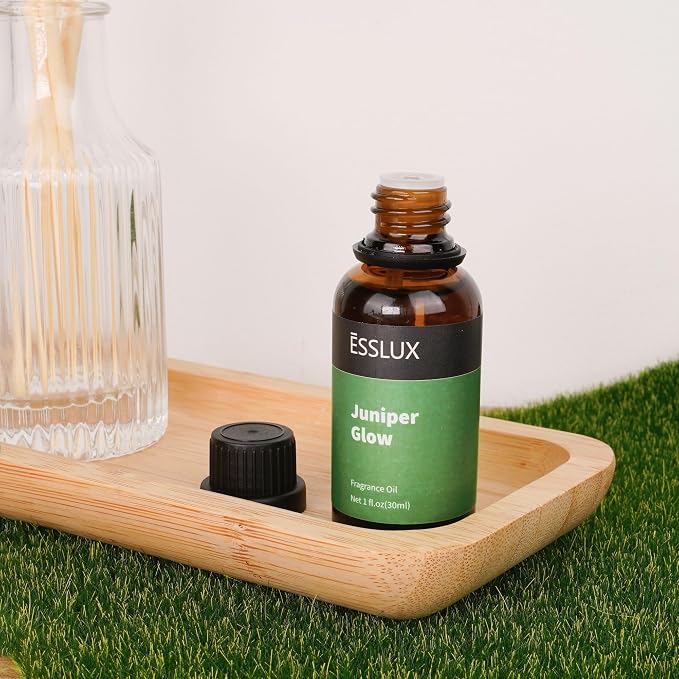 Fragrance Oil, ESSLUX Essential Oils for Home for Diffuser, Juniper Glow Fresh Crisp Scents Cologne Herbal Notes for Candle Soap Making Scents, Middle Eastern Perfume, 30ml