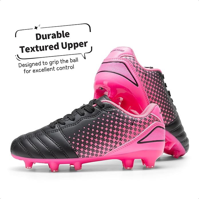 DREAM PAIRS Boys Girls Outdoor Sport Football Shoes Soccer Cleats for Little/Big Kid