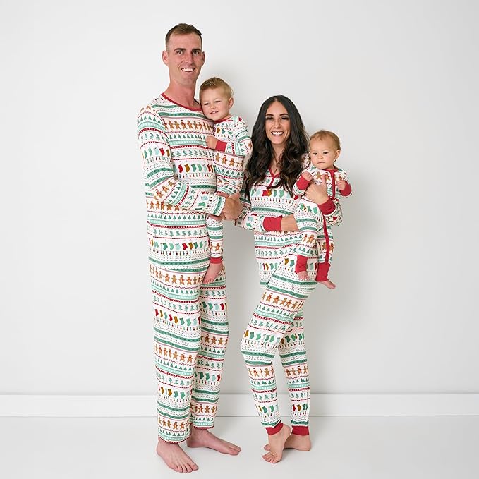 Little Sleepies Two-Piece Pajama Set for Boys & Girls, Soft Viscose from Bamboo Toddler Pajamas for Kids, Family Matching PJs