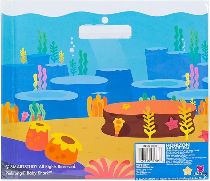 Baby Shark Sticker Play Set - 100 Reusable Puffy Stickers – Baby Shark Sticker Bundle for Kids Ages 3 and Up