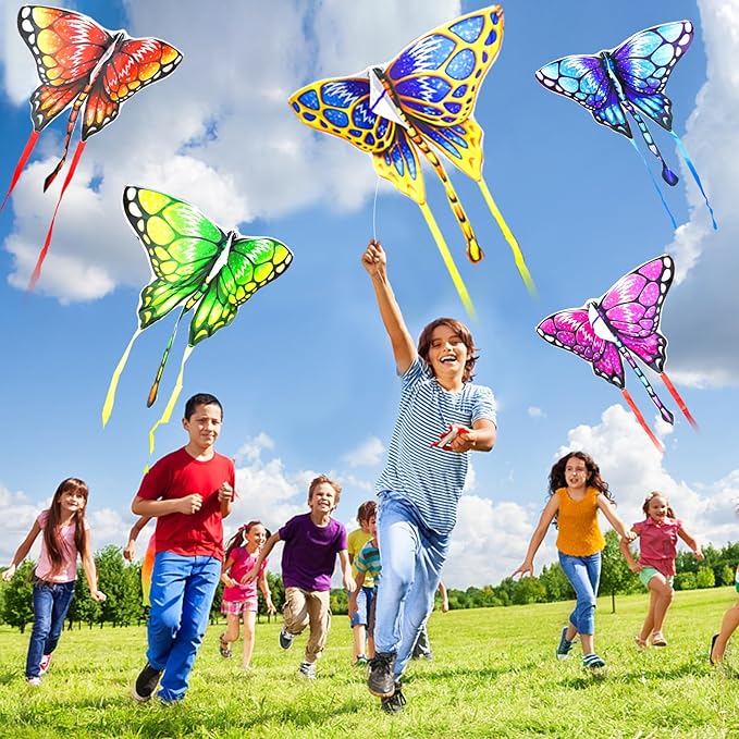 Easy to Fly Kites for Kids & Adults,Butterfly Delta Kites with String & Hand for Beach,Park,Outdoor Toys Birthday Gifts for Boys Girls Ages 4 5 6 7 8-12 Years Old