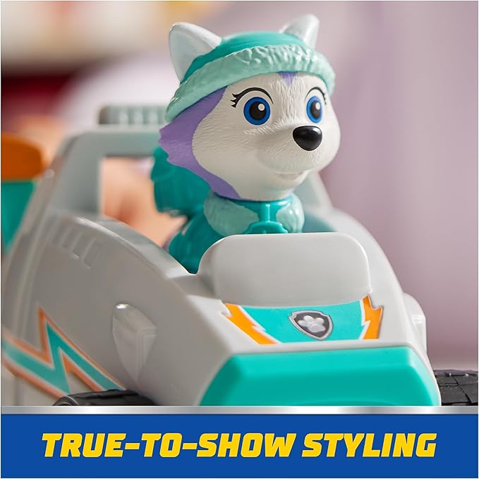 Paw Patrol, Everest’s Snow Plow, Toy Vehicle with Collectible Action Figure, Sustainably Minded Kids Toys for Boys & Girls Ages 3 and Up