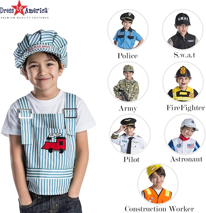 Dress Up America Dress-Up Costumes - Kids Pretend Play Sets - Role-Play Costume Clothes for Toddlers
