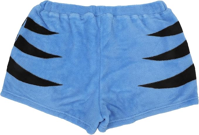 Kpop Demon Hunters Derpy Tiger Women’s Plush Shorts with Drawstring and Pockets