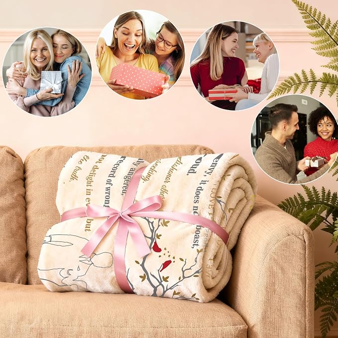 Wedding Gifts for Couples, Bridal Shower Gifts for Bride to Be Soft Blanket | Anniversary Mr and Mrs Gifts, Wedding Gifts for Newlyweds Wedding Throw Blanket 60*80 Inch (White Gold)